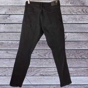 Aeropostale Athletic Skinny Jeans Black Distressed Look Size 28/30